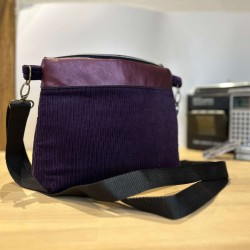 Sac brodé FUCK floral fait main – création artisanale | Vinyle-Bag