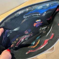 Sac à bandoulière pin-up vintage américaine – fait main | Vinyle-Bag