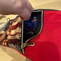 Sac à bandoulière pin-up vintage américaine – fait main | Vinyle-Bag