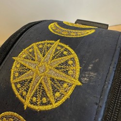 Sac vinyle céleste lunes & étoiles – fait main | Vinyle-Bag