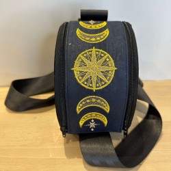 Sac vinyle céleste lunes & étoiles – fait main | Vinyle-Bag