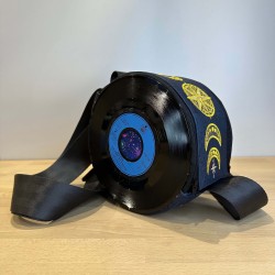 Sac vinyle céleste lunes & étoiles – fait main | Vinyle-Bag