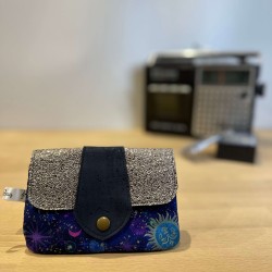 Porte-monnaie Luna Astrale – porte-monnaie céleste fait main | Vinyle-Bag