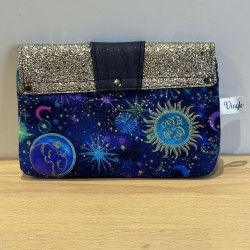Porte-monnaie Luna Astrale – porte-monnaie céleste fait main | Vinyle-Bag