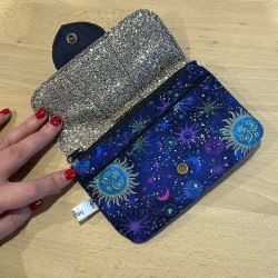 Porte-monnaie Luna Astrale – porte-monnaie céleste fait main | Vinyle-Bag