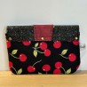Porte-monnaie rockabilly cerises – Fait main | Vinyle-Bag