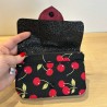 Porte-monnaie rockabilly cerises – Fait main | Vinyle-Bag