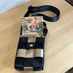 Sacoche en ceintures de sécurité recyclées – Vinyle-Bag