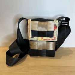 Sacoche en ceintures de sécurité recyclées – Vinyle-Bag