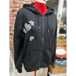 Veste brodée artisanale – Pièce unique | Vinyle-Bag