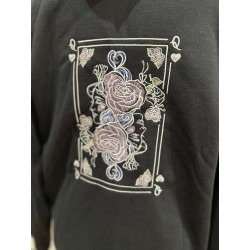 Veste brodée artisanale – Pièce unique | Vinyle-Bag