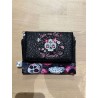 Portefeuille rock femme Skull – Portefeuille compact Vinyle-Bag