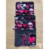 Portefeuille rock femme Skull – Portefeuille compact Vinyle-Bag