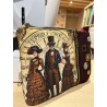 Pochette steampunk victorienne – création artisanale | Vinyle-Bag