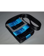 Sacoche pied de coq et ceinture de sécurité de voiture pour un look vintage