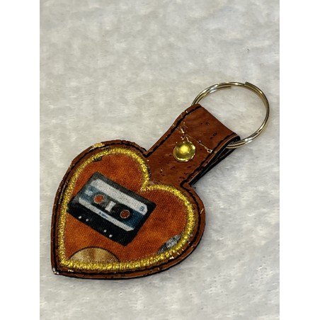 Porte-clé papillon guitare