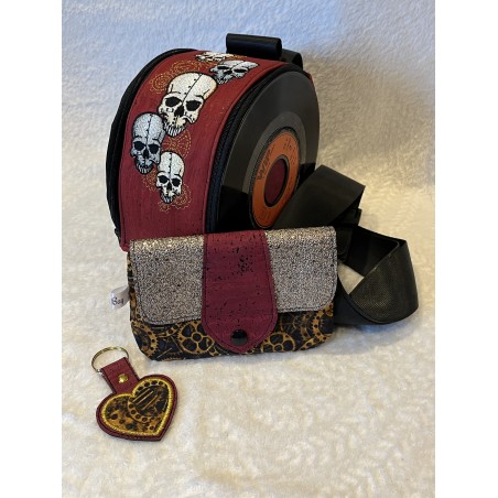Lot steampunk, sac, porte-monnaie et porte-clés