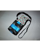 Sacoche en ceinture de sécurité recyclée et cerises. Sac bandoulière femme