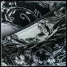 sac disques vinyles et liege broderie crâne