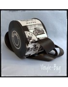 Sac en disque vinyle 45 tours Ride Free moto