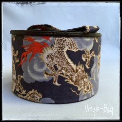 Vanity-case trousse de toilette rangement maquillage en disques vinyles