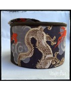 Vanity-case trousse de toilette rangement maquillage en disques vinyles