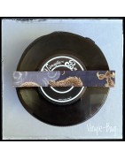 Vanity-case trousse de toilette rangement maquillage en disques vinyles