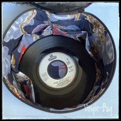 Vanity-case trousse de toilette rangement maquillage en disques vinyles