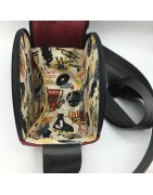 Sac en disques vinyles 45 tours en liège